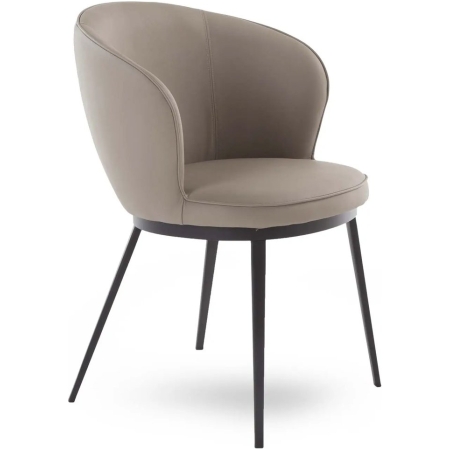 41171202-GAIN-ARMCHAIR-TAUPE-FAUX-LEATHER_1 Fotelis Gain