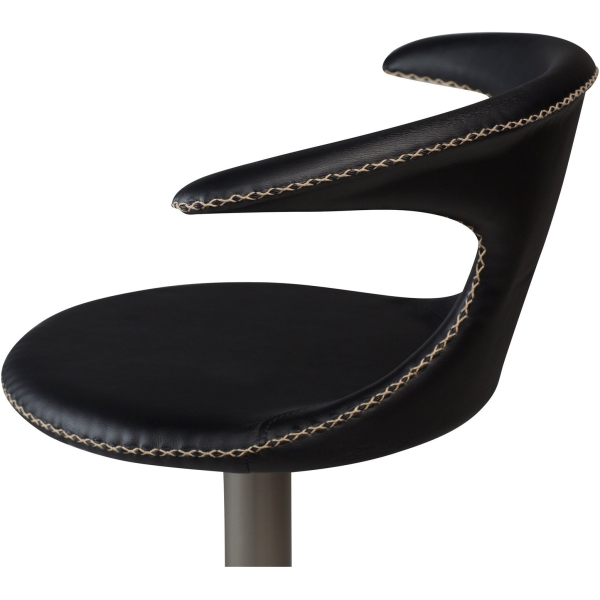 flair-bar-stool-black-leather-with-brushed-steel-base-with-gaslift-200222585-03-detail1 Baro kėdė FLAIR