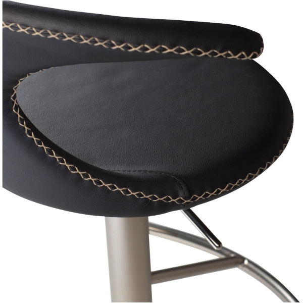 flair-bar-stool-black-leather-with-brushed-steel-base-with-gaslift-200222585-05-detail3 Baro kėdė FLAIR