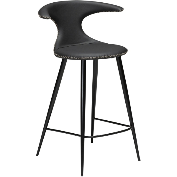 flair-counter-stool-black-leather-with-black-conical-metal-legs-300222595-01-main Pusbario kėdė FLAIR