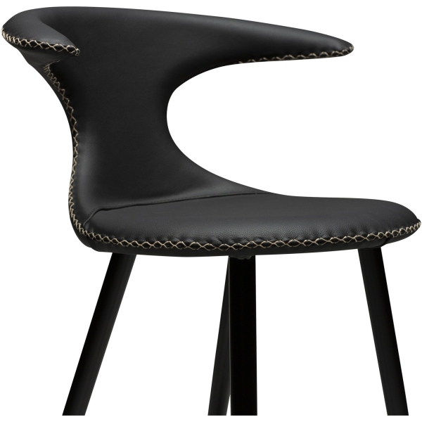 flair-counter-stool-black-leather-with-black-conical-metal-legs-300222595-06-detail1 Pusbario kėdė FLAIR