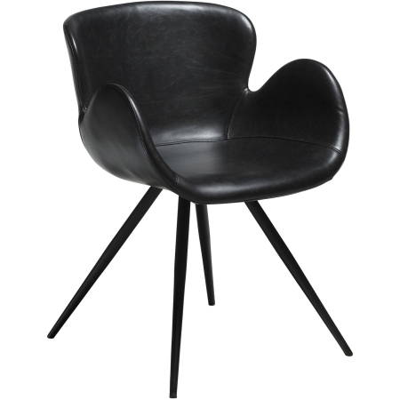 gaia-chair-vintage-black-art-leather-with-black-conical-metal-legs-100200100-01-main Fotelis GAIA