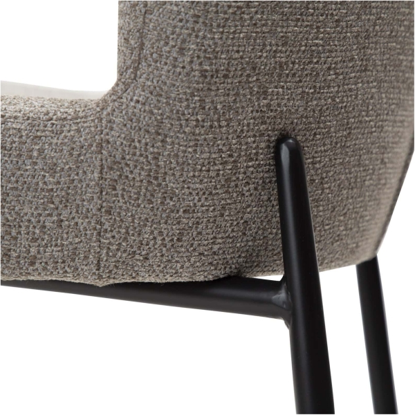 glam-bar-stool-pebble-earth-boucle-fabric-with-black-metal-legs-200206105-06-detail1 Baro kėdė GLAM