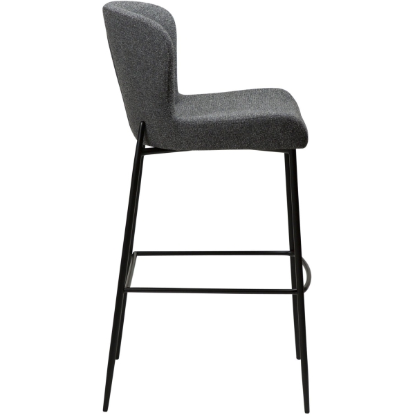 glam-bar-stool-pebble-grey-boucle-fabric-with-black-metal-legs-200206102-03-profile Baro kėdė GLAM
