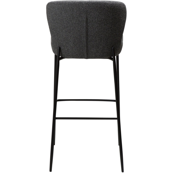 glam-bar-stool-pebble-grey-boucle-fabric-with-black-metal-legs-200206102-04-back Baro kėdė GLAM