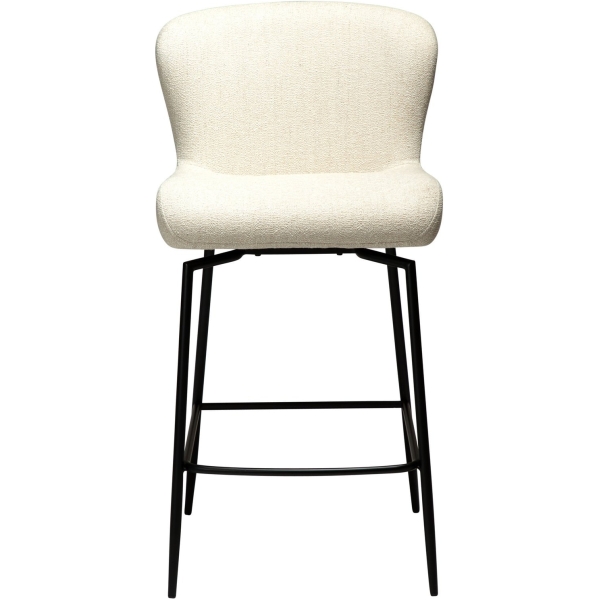glam-counter-swivel-simply-beige-boucle-w-black-swivel-legs_300308305-02-front Pusbario kėdė BAE