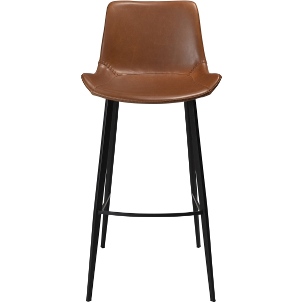 hype-bar-stool-vintage-light-brown-art-leather-with-black-metal-legs-200390610-02-front Baro kėdė HYPE
