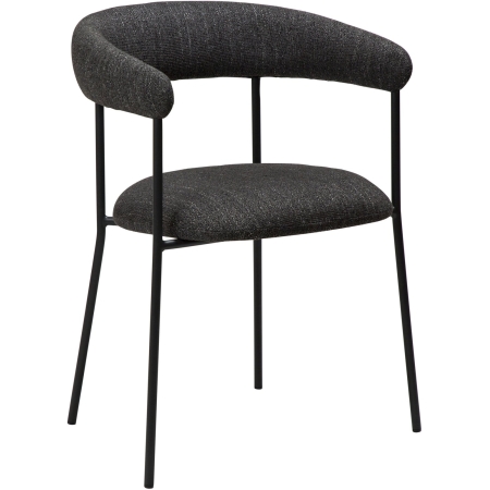 plenti-armchair-raven-black-boucle-fabric-with-black-metal-legs-100350100-01-main Fotelis PLENTI