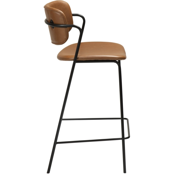 zed-counter-stool-vintage-light-brown-art-leather-with-black-metal-legs-300103101-03-profile Pusbario kėdė ZED