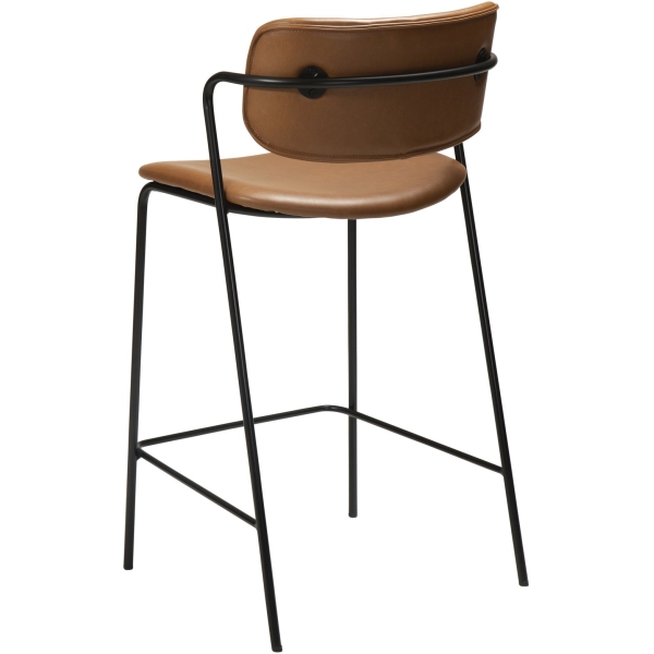 zed-counter-stool-vintage-light-brown-art-leather-with-black-metal-legs-300103101-05-back-angle Pusbario kėdė ZED
