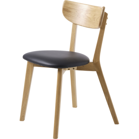 26880203-pero-chair-black-pu-1 Valgomojo kėdė Pero