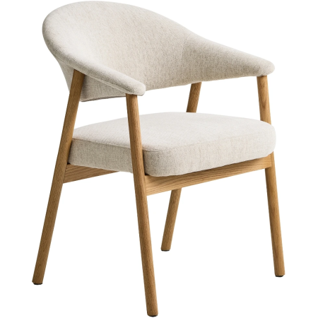 482173-6_kremove-bila-calounena-jidelni-zidle-unique-furniture-elk-s-dubovou-podnozi Kėdė Frances