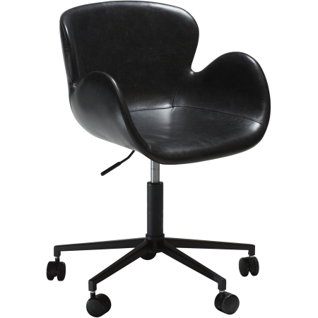 gaia-office-chair-vintage-black-art-leaher-with-black-base-with-wheels-100200200-01-main Biuro kėdė GAIA